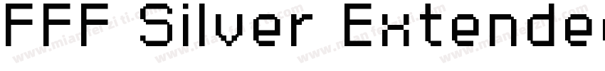 FFF Silver Extended字体转换